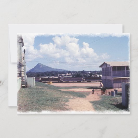 PhuCat AFB Vietnam 1968 Afdruk Kaart (Voorkant)