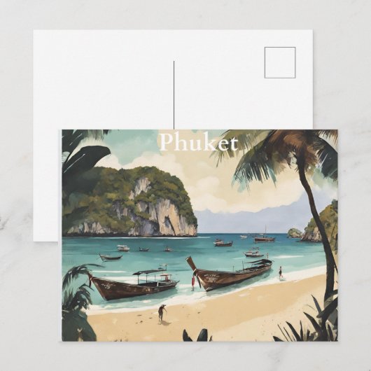 Phuket (4) briefkaart (Voorkant / Achterkant)