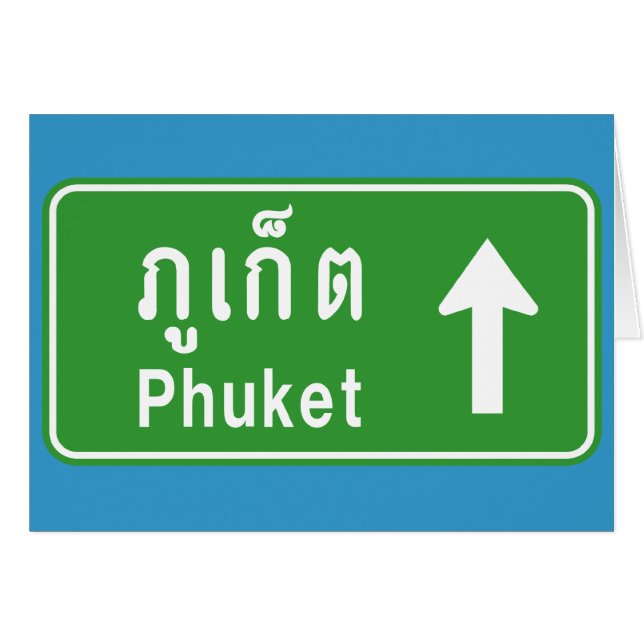 Phuket Ahead ⚠ Thai Highway Traffic ⚠ (Voorkant Horizontaal)