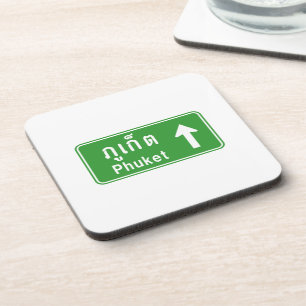 Phuket Ahead ⚠ Thai Highway Traffic ⚠ Bier Onderzetter