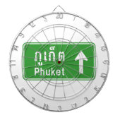 Phuket Ahead ⚠ Thai Highway Traffic ⚠ Dartbord (Voorkant)