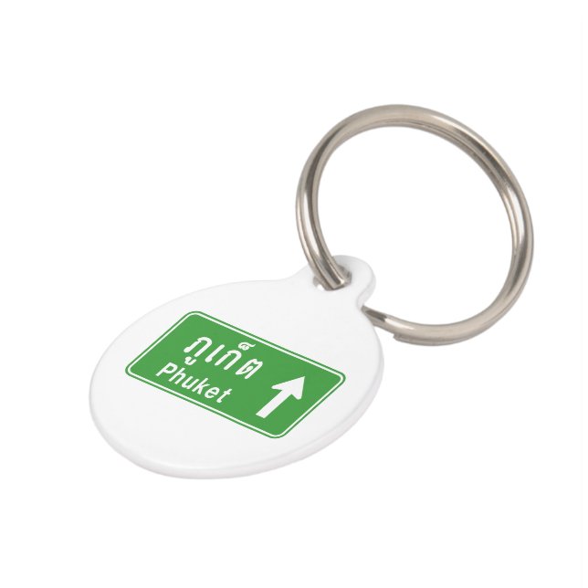 Phuket Ahead ⚠ Thai Highway Traffic ⚠ Huisdierpenning (Zijkant)