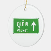 Phuket Ahead ⚠ Thai Highway Traffic ⚠ Keramisch Ornament (Links)