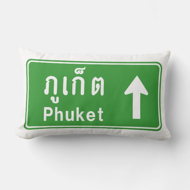 Phuket Ahead ⚠ Thai Highway Traffic ⚠ Kussen (Voorkant)