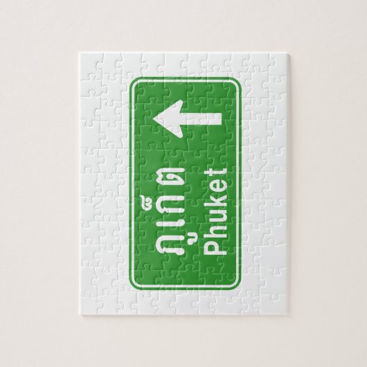 Phuket Ahead ⚠ Thai Highway Traffic ⚠ Legpuzzel (Verticaal)