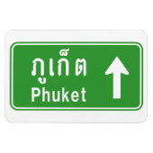 Phuket Ahead ⚠ Thai Highway Traffic ⚠ Magneet (Horizontaal)