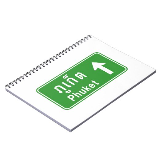 Phuket Ahead ⚠ Thai Highway Traffic ⚠ Notitieboek (Linkerzijde)