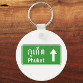 Phuket Ahead ⚠ Thai Highway Traffic ⚠ Sleutelhanger (Voorkant)