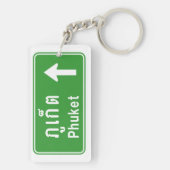 Phuket Ahead ⚠ Thai Highway Traffic ⚠ Sleutelhanger (achterkant)