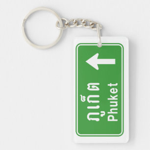 Phuket Ahead ⚠ Thai Highway Traffic ⚠ Sleutelhanger
