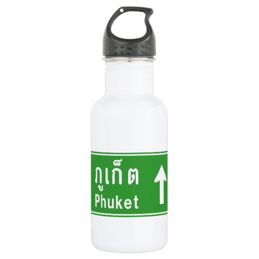Phuket Ahead ⚠ Thai Highway Traffic ⚠ Waterfles (Voorkant)