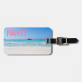 Phuket Beach Thailand souvenir Bagagelabel (Voorkant horizontaal)