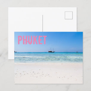 Phuket Beach Thailand souvenir Feestdagenkaart