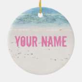 Phuket Beach Thailand souvenir Keramisch Ornament (Achterkant)