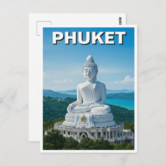 Phuket Big Buddha Thailand Briefkaart (Voorkant / Achterkant)