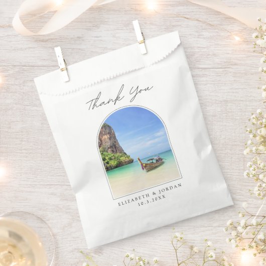 Phuket bruiloft gunst Thailand dank u Bedankzakje (Geknipt)