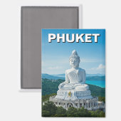 Phuket Grote Boeddha Thailand Magneet (Voorkant / Achterkant)
