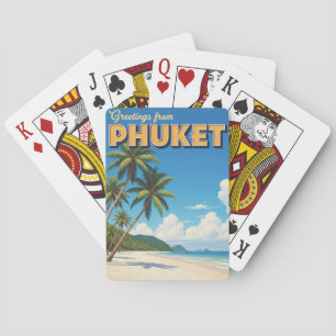 Phuket Patong Beach Thailand Reizen Pokerkaarten