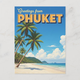 Phuket Patong Beach Thailand Travel Briefkaart