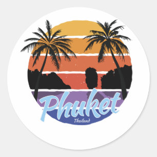 Phuket Sticker, Phuket Thailand Ronde Sticker