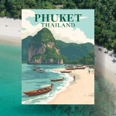 Phuket Thailand Beach  Art Briefkaart