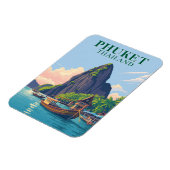 Phuket Thailand Beach Boat Travel Souvenir Magneet (Linkerzijde)