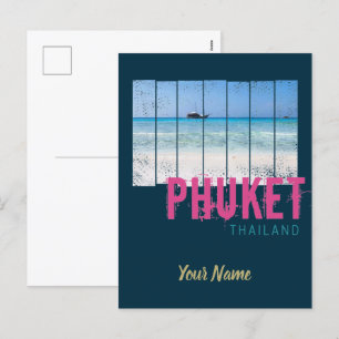 Phuket Thailand  Beach Panorama Souvenir Feestdagenkaart