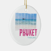 Phuket Thailand  Beach Panorama Souvenir Keramisch Ornament (Rechts)