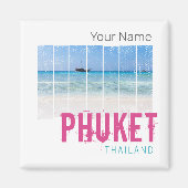 Phuket Thailand  Beach Panorama Souvenir Magneet (Voorkant)