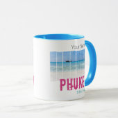 Phuket Thailand  Beach Panorama Souvenir Mok (Voorkant rechts)