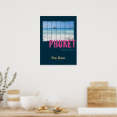 Phuket Thailand  Beach Panorama Souvenir Poster (Keuken)