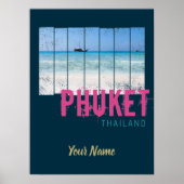 Phuket Thailand  Beach Panorama Souvenir Poster (Voorkant)