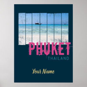 Phuket Thailand  Beach Panorama Souvenir Poster