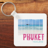 Phuket Thailand  Beach Panorama Souvenir Sleutelhanger (Voorkant)