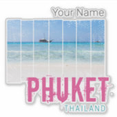 Phuket Thailand  Beach Panorama Souvenir Sticker (Voorkant)