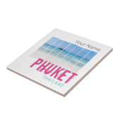 Phuket Thailand  Beach Panorama Souvenir Tegeltje (Zijkant)