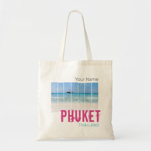 Phuket Thailand  Beach Panorama Souvenir Tote Bag (Voorkant)