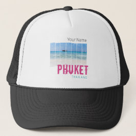 Phuket Thailand Beach Panorama Souvenir Trucker Pet