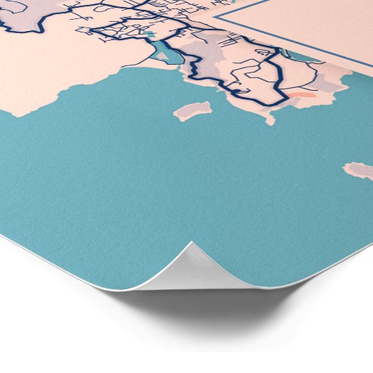 Phuket - Thailand Breezy City Map Poster (Hoek)