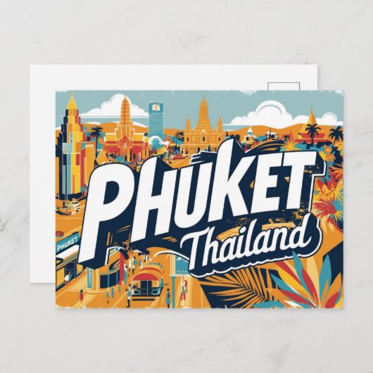 Phuket, Thailand Briefkaart (Voorkant / Achterkant)