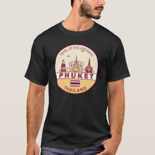 Phuket Thailand City Skyline Emblem T-shirt