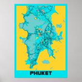 Phuket - Thailand Gloria City Map Poster (Voorkant)