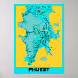 Phuket - Thailand Gloria City Map Poster
