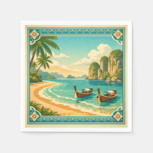 Phuket, Thailand, in een clean retro Servet