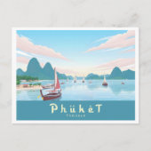 Phuket Thailand Pastelreizen Briefkaart (Voorkant)