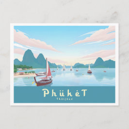 Phuket Thailand Pastelreizen Briefkaart
