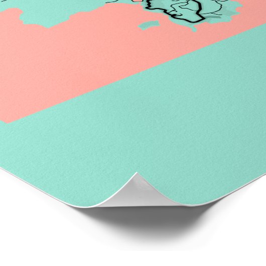 Phuket - Thailand Peony City Map Poster (Hoek)