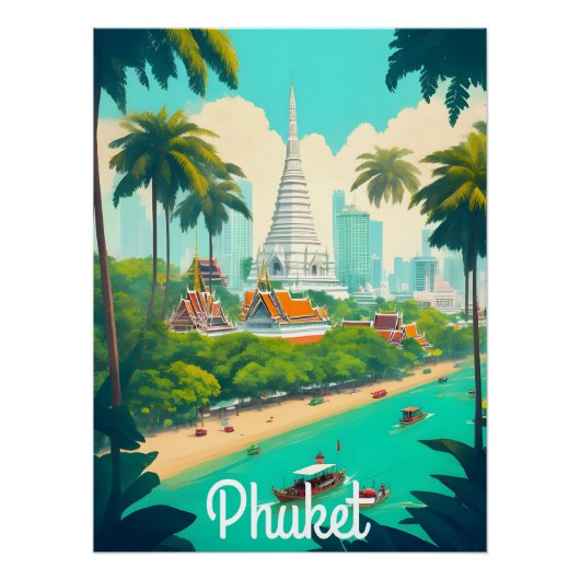 Phuket Thailand Reisposter Perfect Poster (Voorkant)
