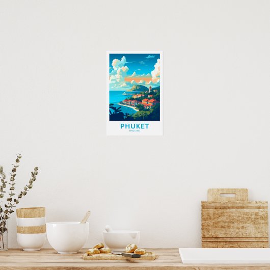 Phuket Thailand Reisprint Poster (Keuken)