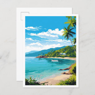 Phuket Thailand Reizen  illustratie Briefkaart